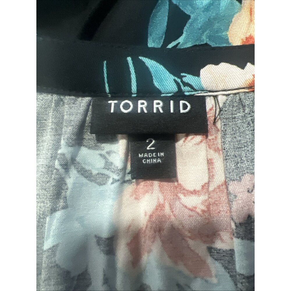 Torrid Black Floral Midi Dress - Picture 10 of 14